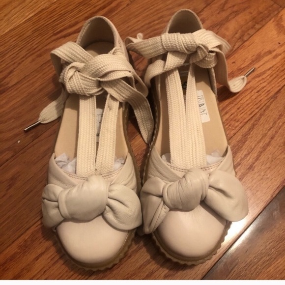 SOLD Fenty Puma Bow Creeper Light Pink platform - Picture 2 of 7